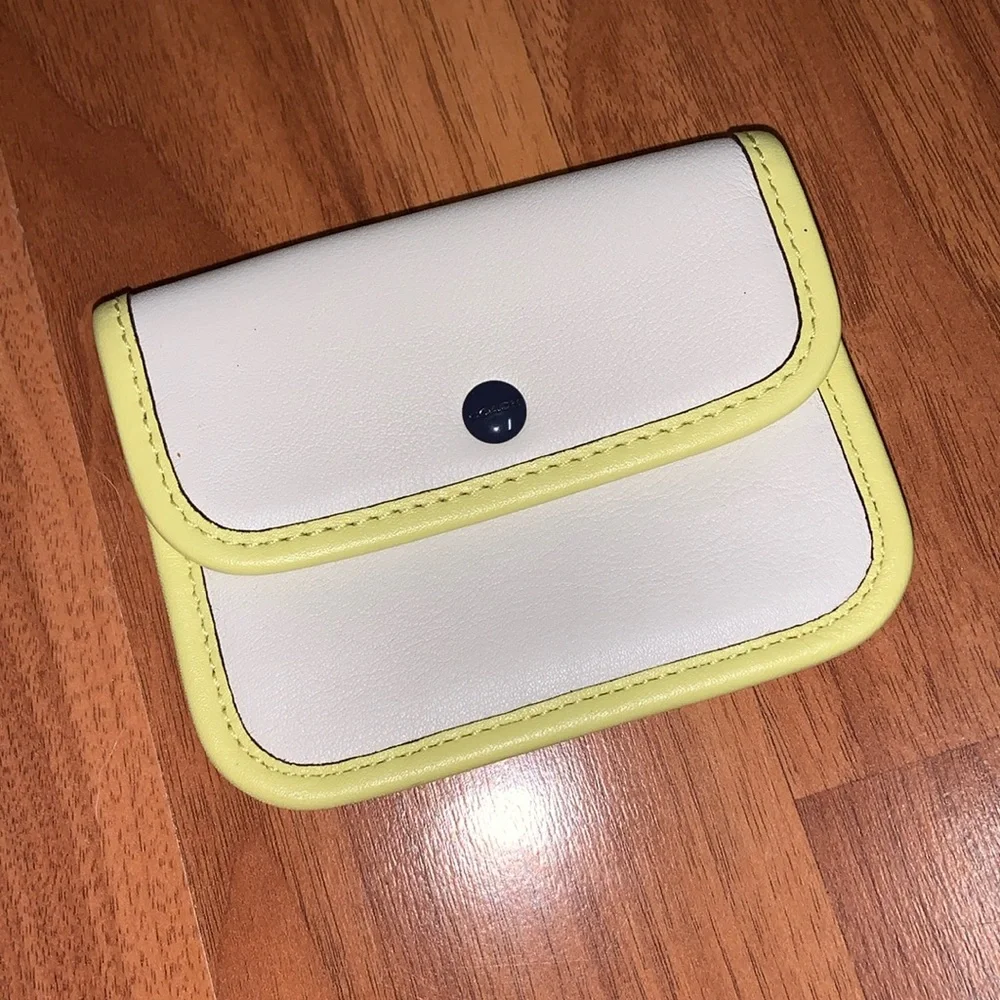 NWT Coach Leather Two Tone Case